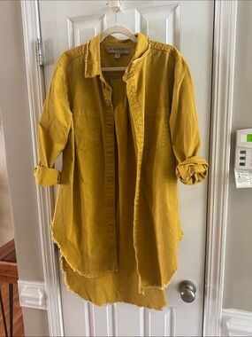 Savvy Mustard Button-Up Shirt